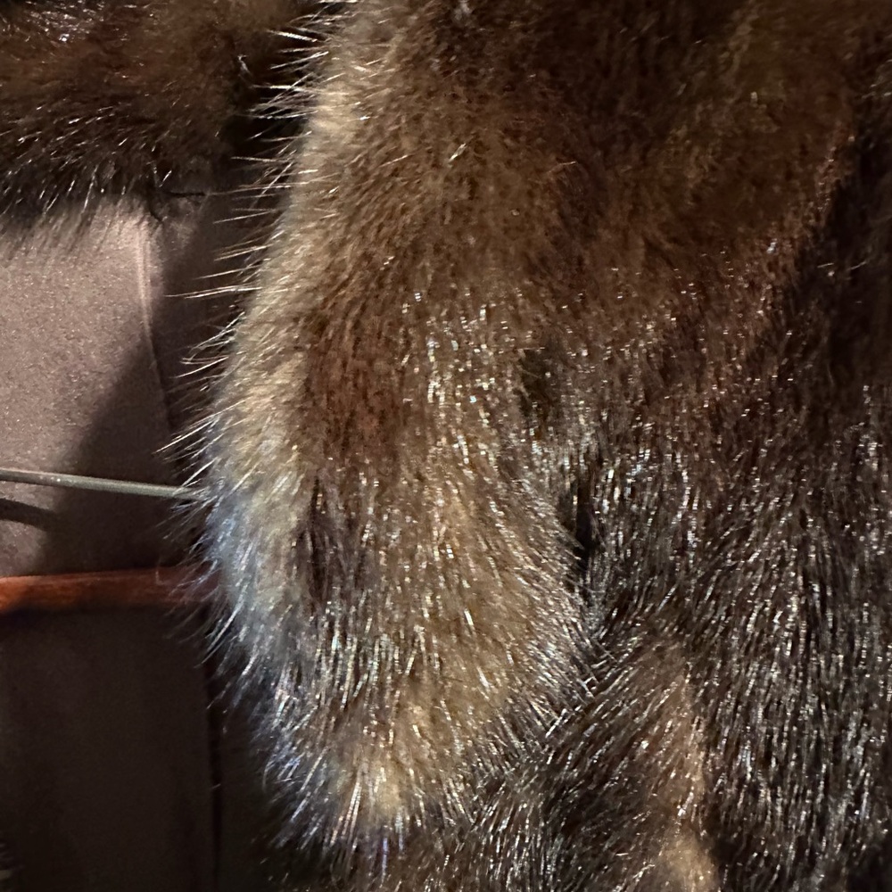 Luxurious Brown Fur Coat. Mink Stored Ever Year. Custom Made Full Length View 3